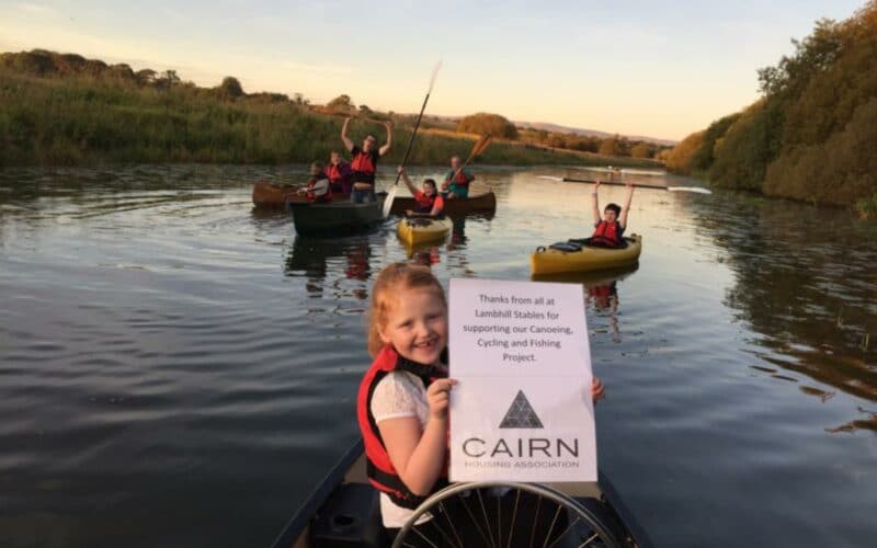 image of children enojying lambshill stables community fund